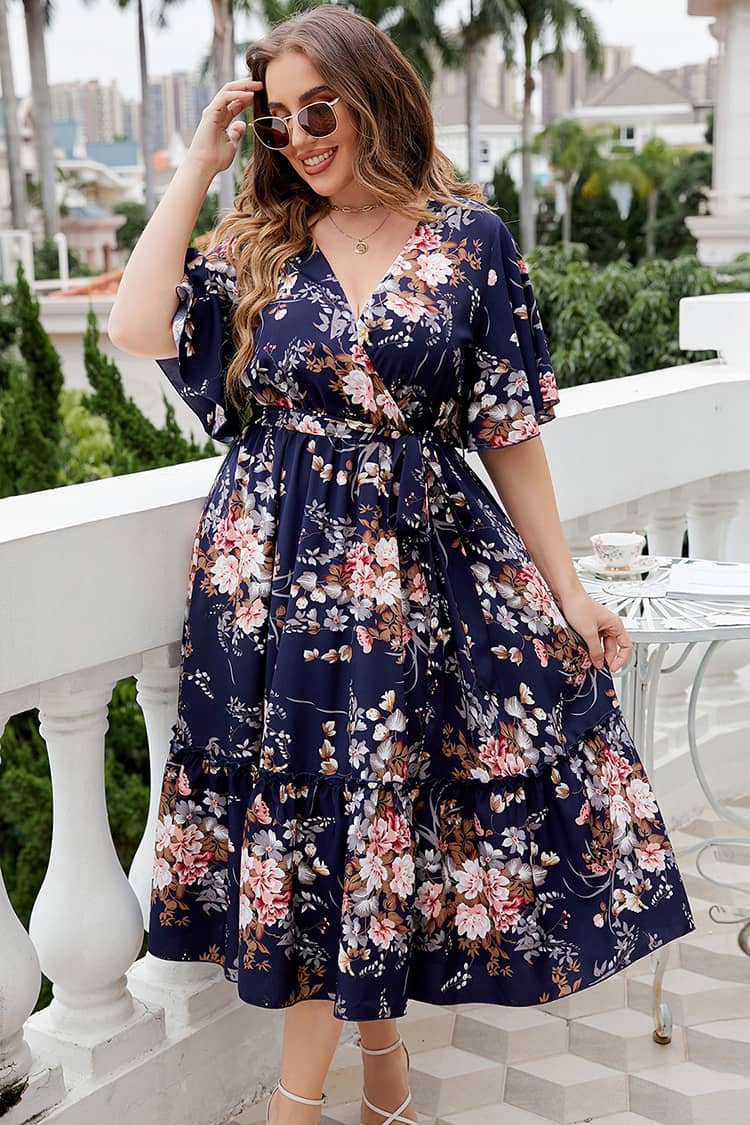 Robe A Fleur Champetre Grande Taille
