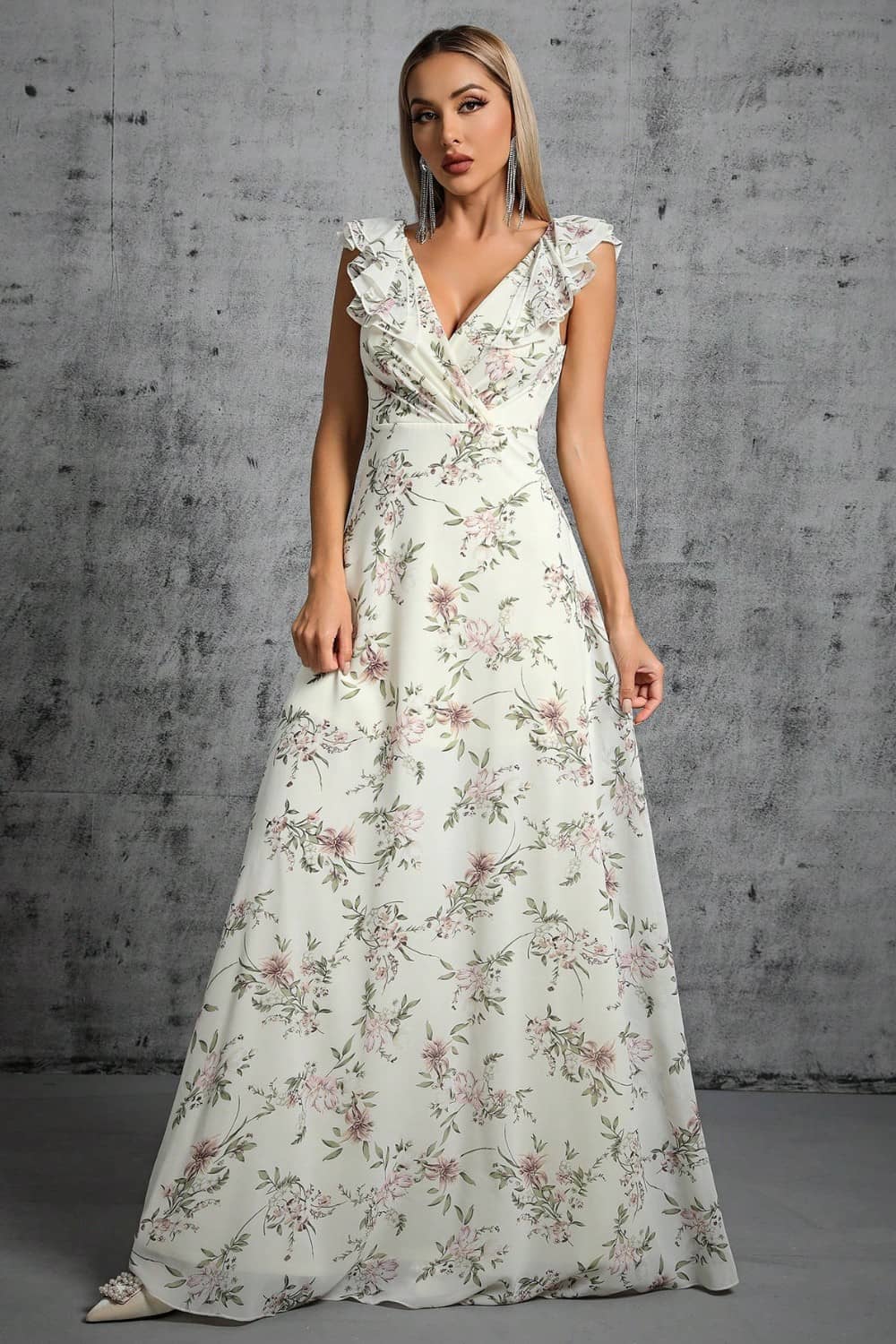 Robe Blanche Fleurie