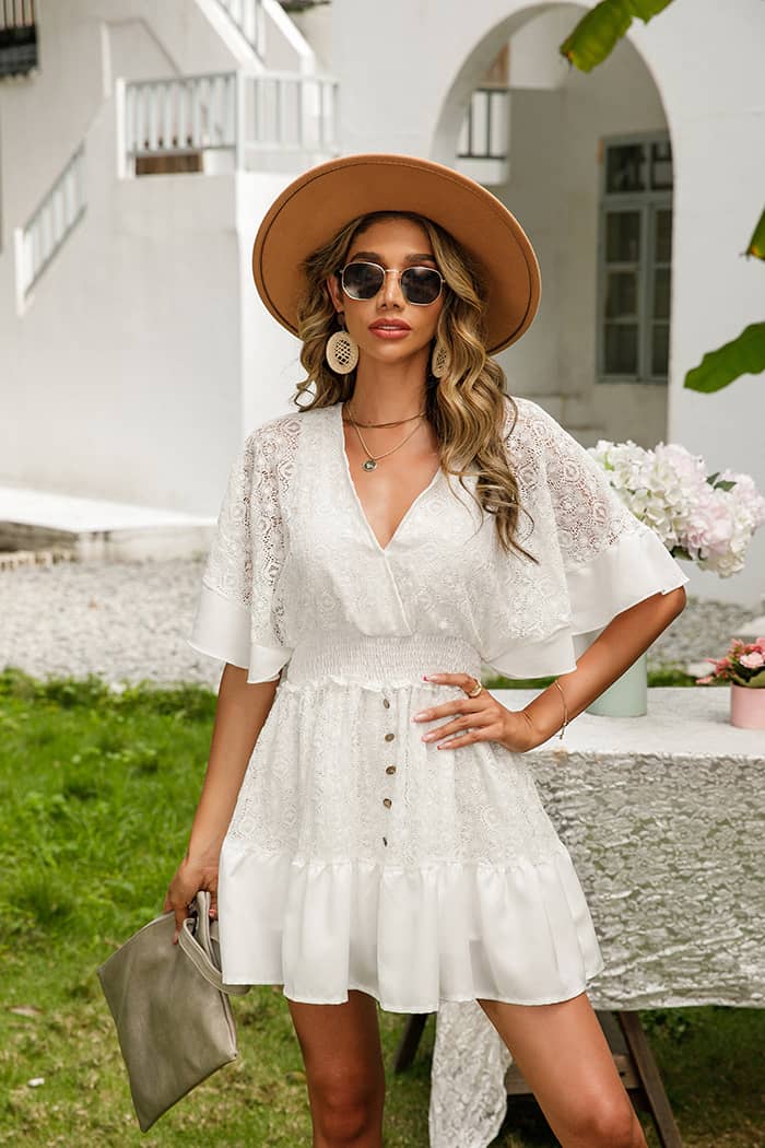 Robe 2025 boheme blanche