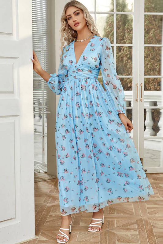 Robe Champetre Bleu