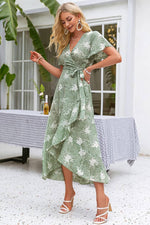 Robe Champêtre Verte - Vignette | Mlle Champêtre