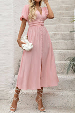 Robe Col en V Pour Mariage - Vignette | Mlle Champêtre