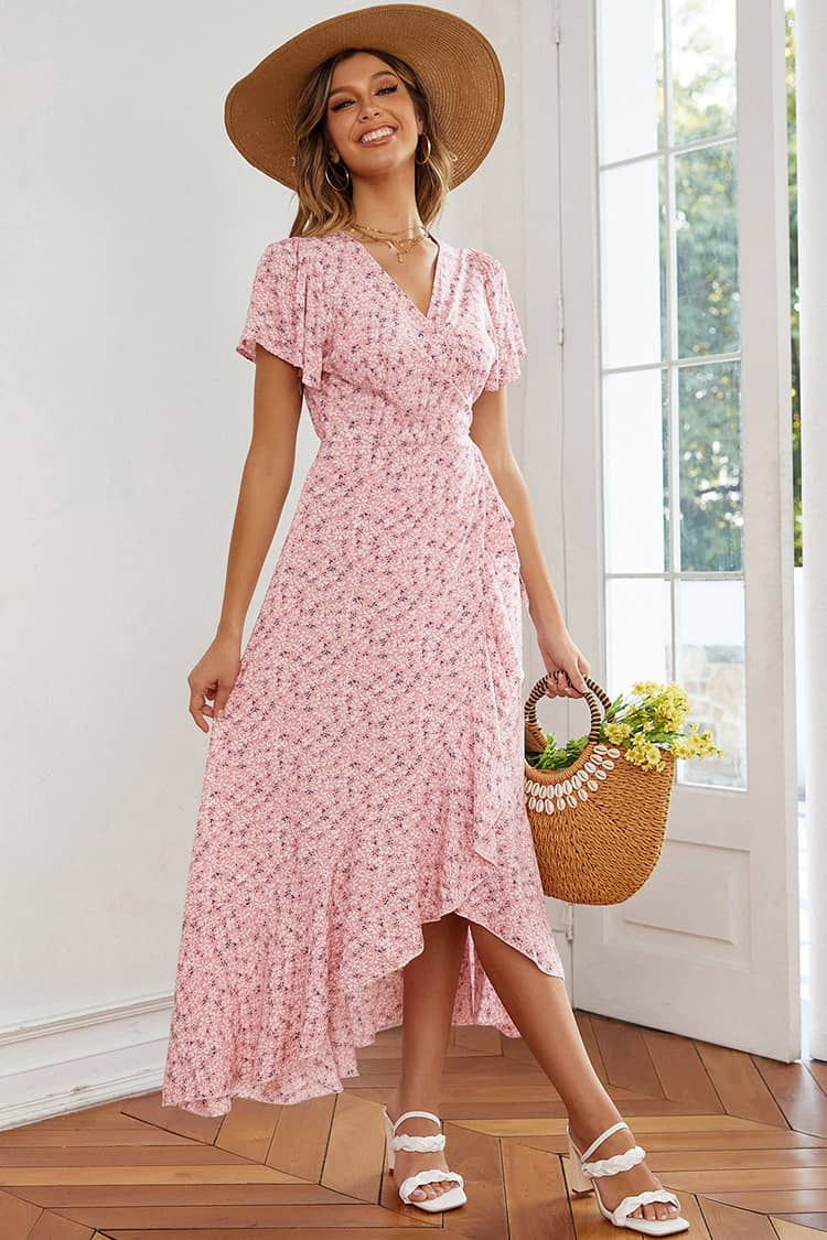 Robe Longue Femme Champêtre Petite Fleur | Mlle Champêtre