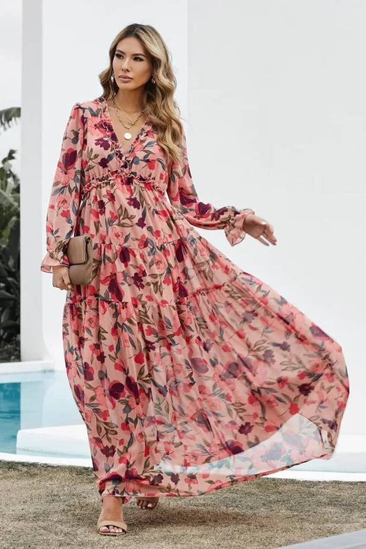 Robe Longue Fleurie Champetre