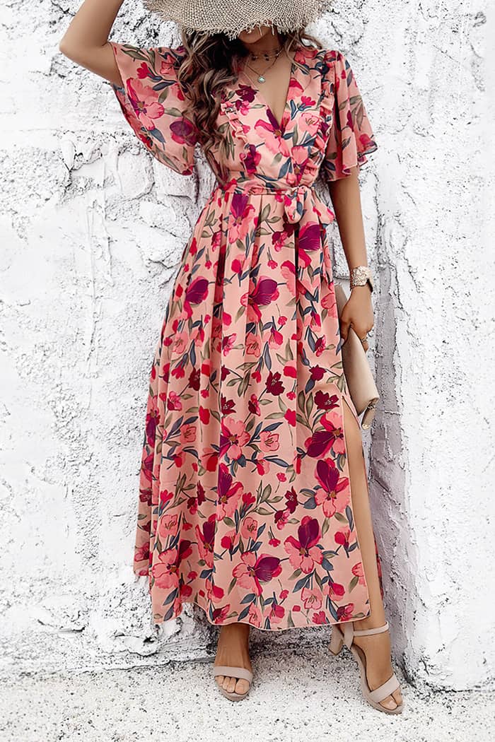 Robe fleurie voile new arrivals