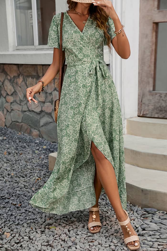 Robe Portefeuille Longue Champetre