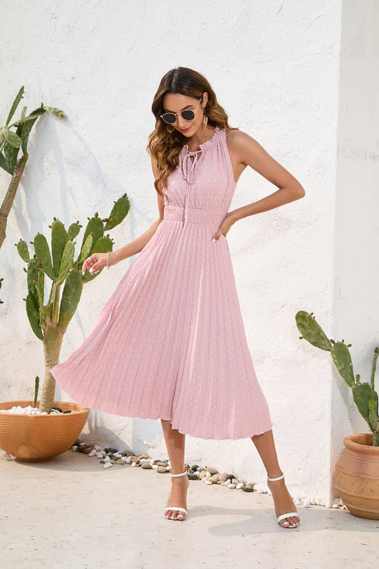 Robe Rose Poudré Mariage Champetre