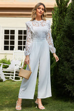 Combi Pantalon Blanche Champêtre - Vignette | Mlle Champêtre