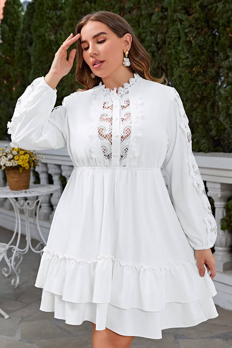 Blanche porte outlet robe grande taille