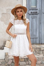 Robe Dentelle Courte Pour   Mariage Champêtre - Vignette | Mlle Champêtre