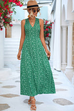 Robe Longue Champêtre Verte - Vignette | Mlle Champêtre