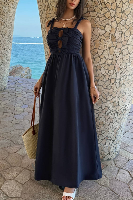 Robe Bleu Marine Mariage Invitée
