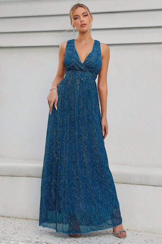 Robe Paillette Bleu