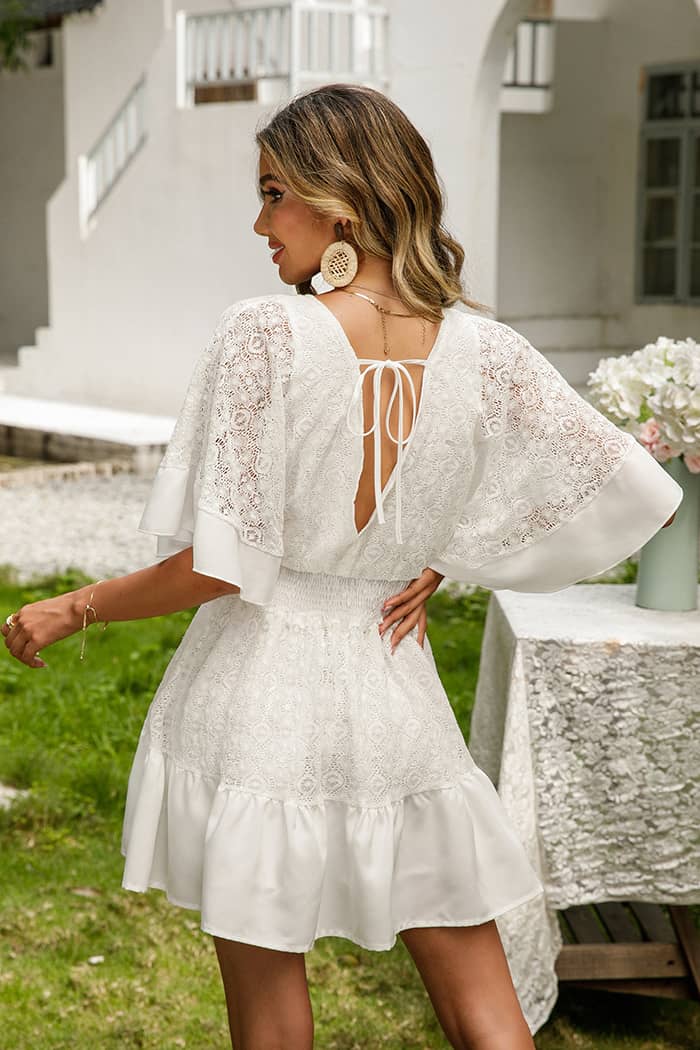 Robe Blanche Robe Style Bohème Robe Mariée Bohème Dentelle Robe