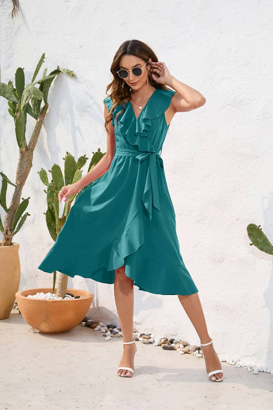 Robe Champetre Chic Turquoise