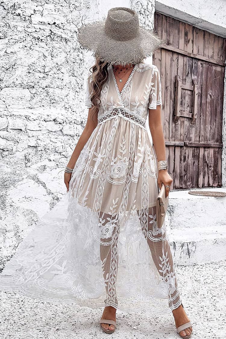 Robe Dentelle Champetre Chic