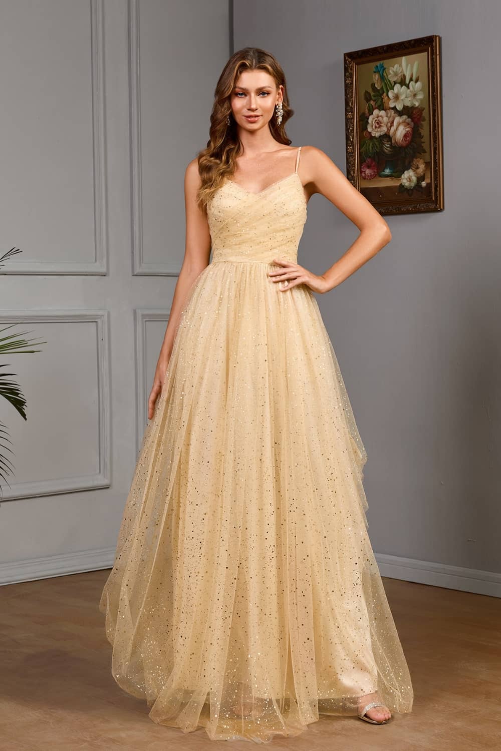 Robe Longue Beige Pour Mariage