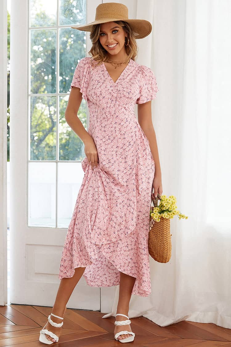 Robe Longue Femme Champêtre Petite Fleur | Mlle Champêtre