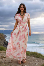 Robe Longue Fluide   Fleurie - Vignette | Mlle Champêtre