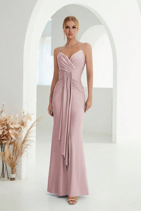 Robe Satin Dos Nu